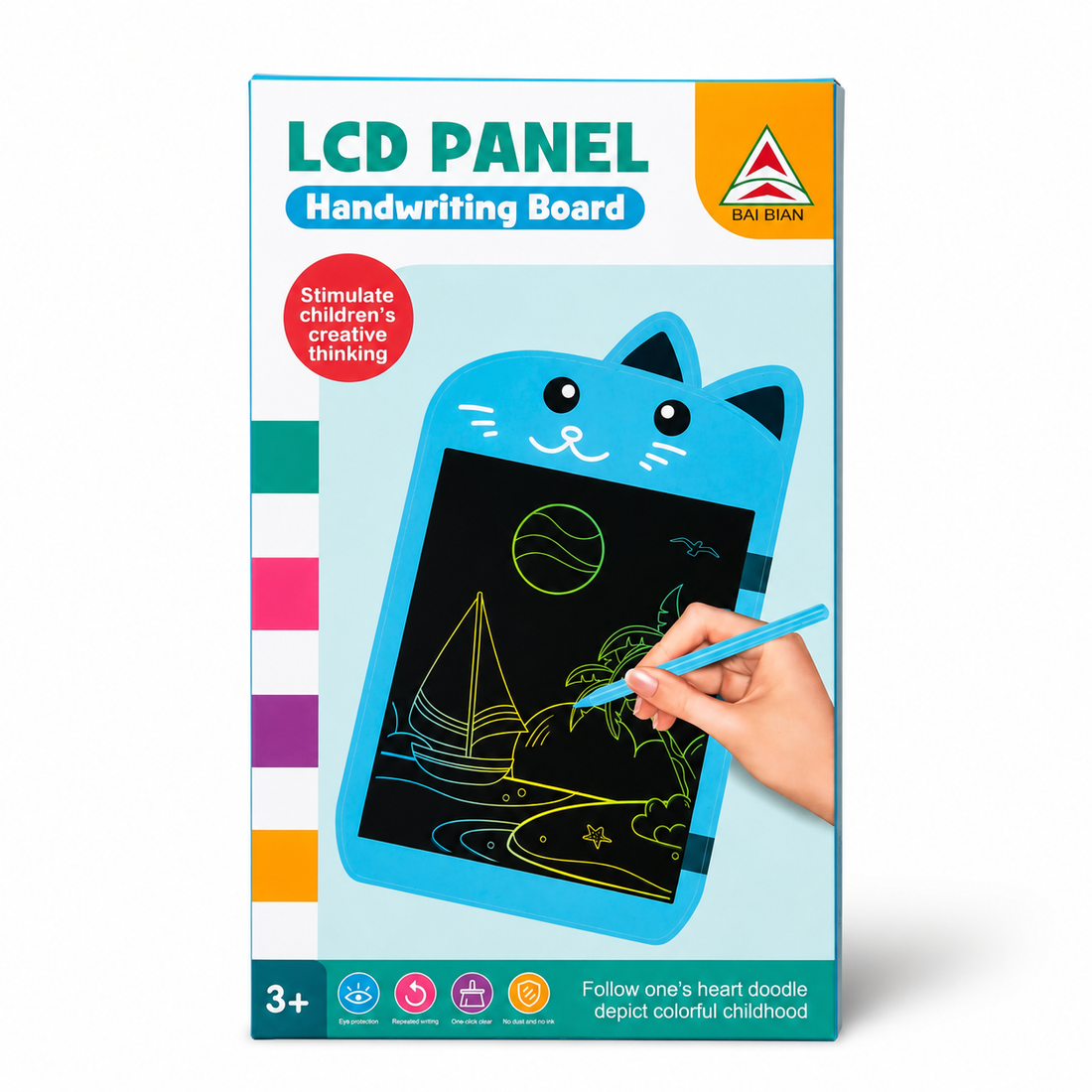 Kids LCD Writing Tablet | Reusable Drawing & Learning Board | Eye-friendly, Paper & Mess-Free